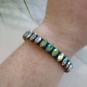 Shelly Brown Rainbow Swarovski Cuff